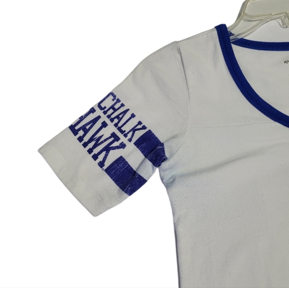 GG The Brand Women's Size Small KU Rock Chalk Jayhawk Pullover V-Neck T-shirt - Picture 9 of 13